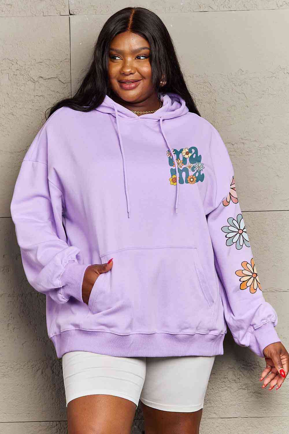 Simply Love Simply Love Full Size MAMA Graphic Dropped Shoulder Hoodie