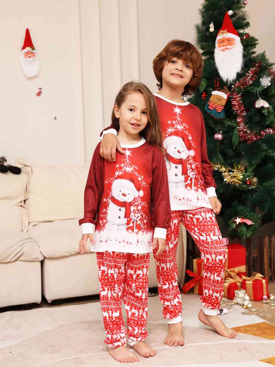 Snowman Top and Pants Set